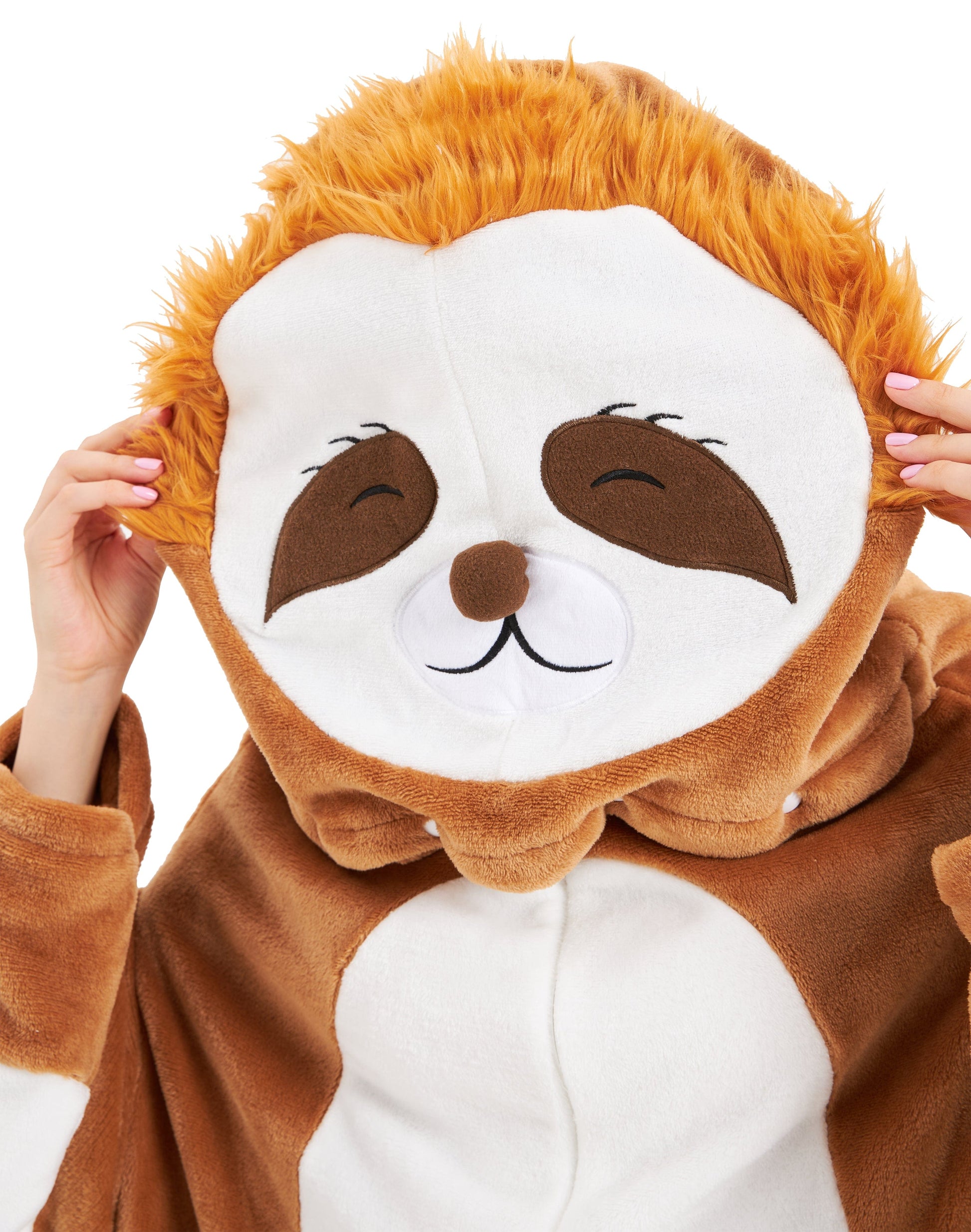 Oversized Sloth Animal Wearable Blanket Hoodie Soft Fleece Hooded Blanket with Sleeves Warm Winter Loungewear by OLIVIA ROCCO SLOTH OLIVIA ROCCO Hooded Blanket