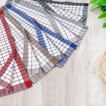 Pack of 10 Wonderdry Tea Towels Kitchen 100% Cotton Super Absorbent Quick Drying Dish Bar Cloth Set  by Olivia Rocco 10 Pack Tea Towel