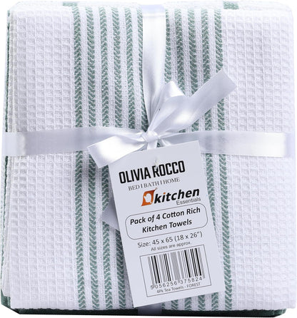 Absorbent Long Lasting Tea Towels (Pack of 4) OLIVIA ROCCO Tea Towel