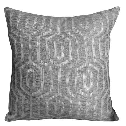 Paris Cushion Covers 2 Pack Modern Grey Decorative Square Scatter Cushions with Invisible Zipper for Sofa & Bed by OLIVIA ROCCO 43x43cm / GREY Cushions