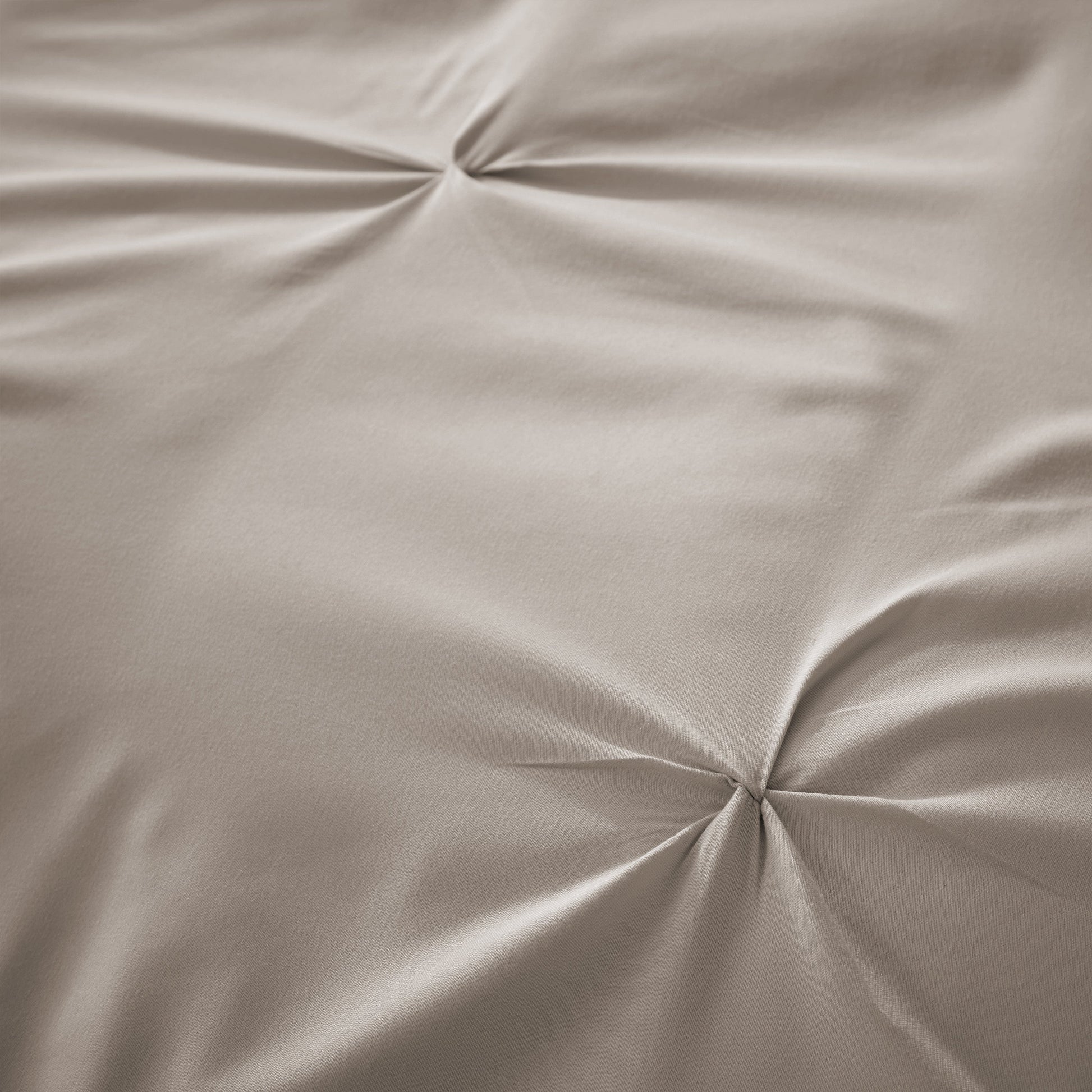 Pintuck Natural Cotton Rich Duvet Cover Set with Pillowcases Soft Breathable Easy Care Bedding Set Quilt Cover by OLIVIA ROCCO Duvet Cover
