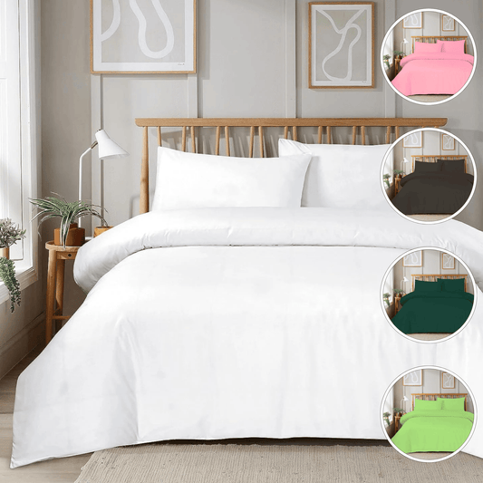 Plain Dye Luxurious Super Soft Duvet Set with Zipper Closure Easy Care Bed Linen in Various Sizes and Colours by OLIVIA ROCCO Duvet Cover
