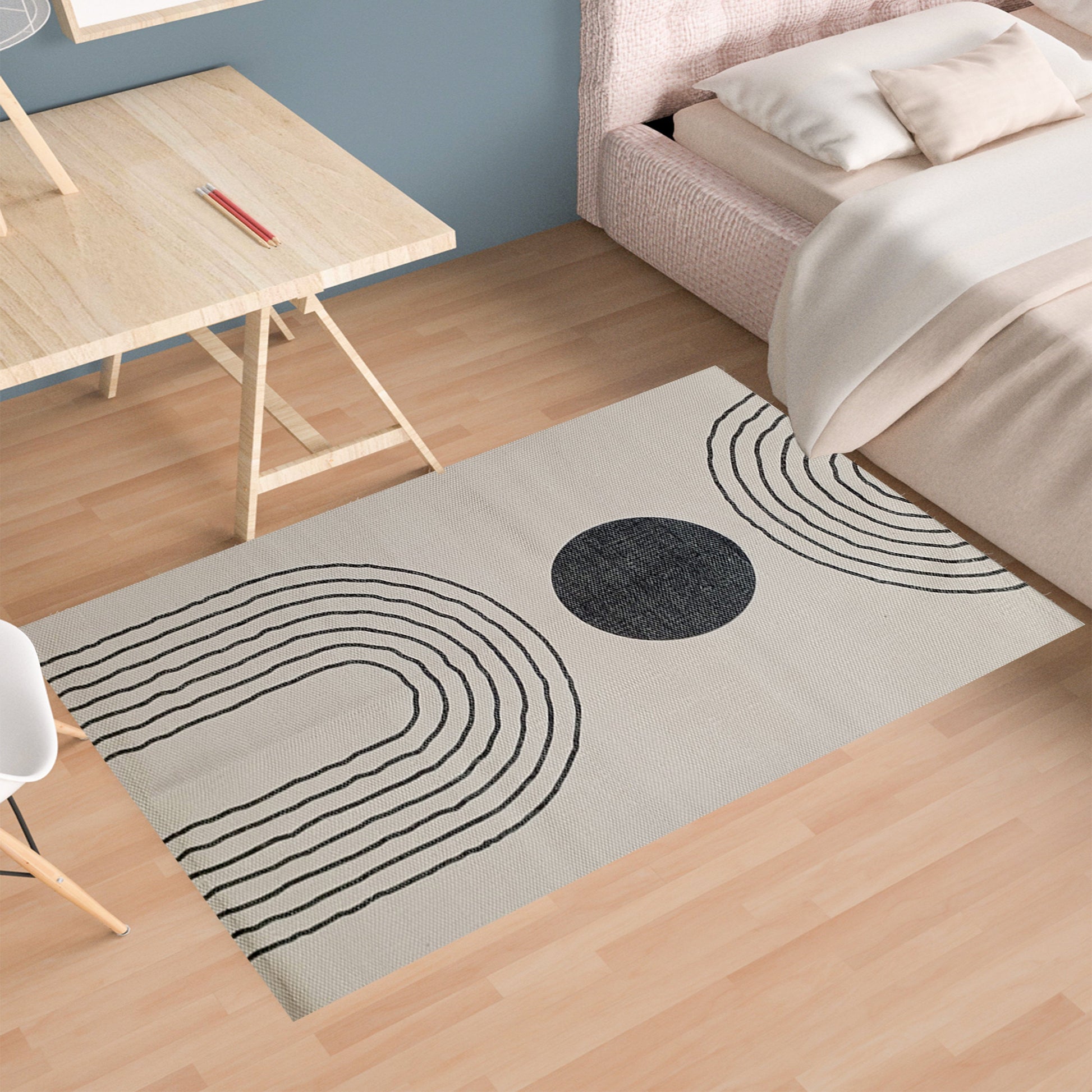 Printed Rug Tuscany Design Modern Non-Slip Soft Durable Floor Rug for Living Room Bedroom Office by OLIVIA ROCCO Rugs