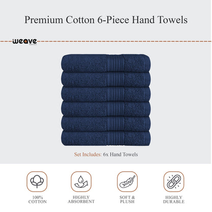 Rhodes Towel Royal Blue 100% Cotton Hotel Quality Soft Super Absorbent Hand Bath Towels, Sheets & Face Cloths by Olivia Rocco OLIVIA ROCCO Towels