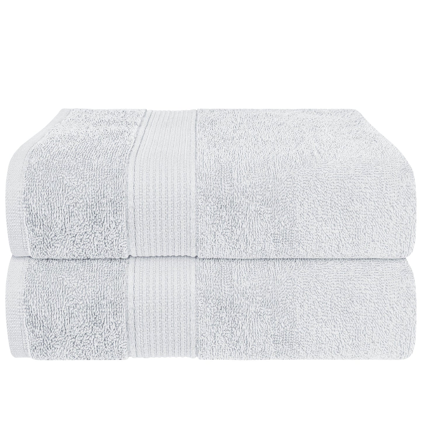 Rhodes Towel White 100% Cotton Hotel Quality Soft Super Absorbent Hand Bath Towels, Sheets & Face Cloths by Olivia Rocco 2 Pack Bath Sheet / White OLIVIA ROCCO Towels