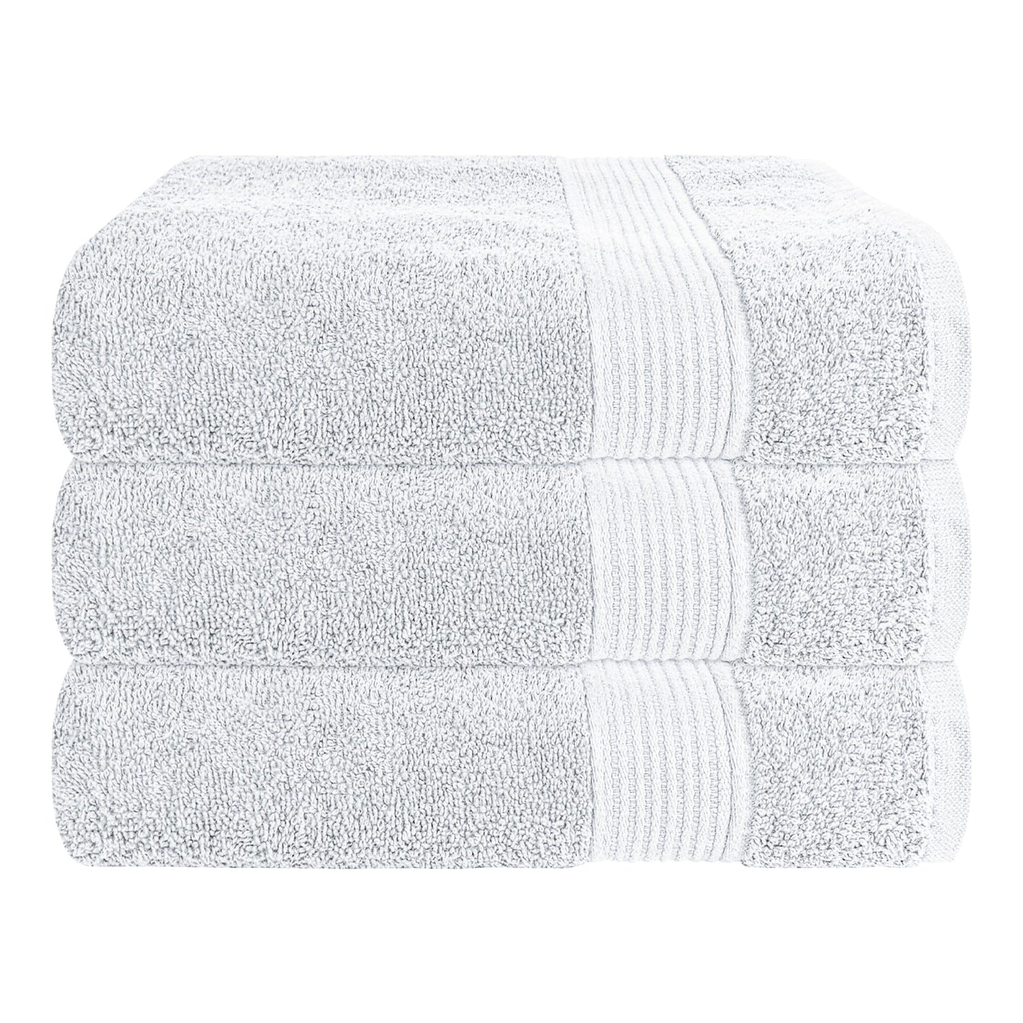 Rhodes Towel White 100% Cotton Hotel Quality Soft Super Absorbent Hand Bath Towels, Sheets & Face Cloths by Olivia Rocco 3 Pack Bath Towels / White OLIVIA ROCCO Towels