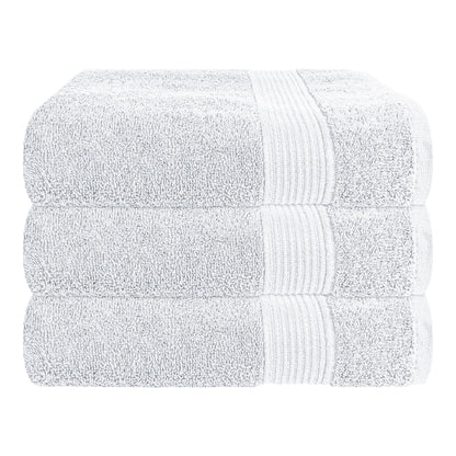 Rhodes Towel White 100% Cotton Hotel Quality Soft Super Absorbent Hand Bath Towels, Sheets & Face Cloths by Olivia Rocco 3 Pack Bath Towels / White OLIVIA ROCCO Towels