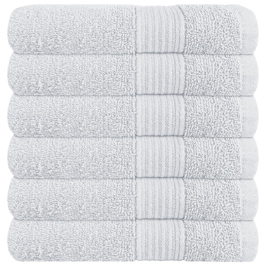 Rhodes Towel White 100% Cotton Hotel Quality Soft Super Absorbent Hand Bath Towels, Sheets & Face Cloths by Olivia Rocco 6 Pack Hand Towels / White OLIVIA ROCCO Towels