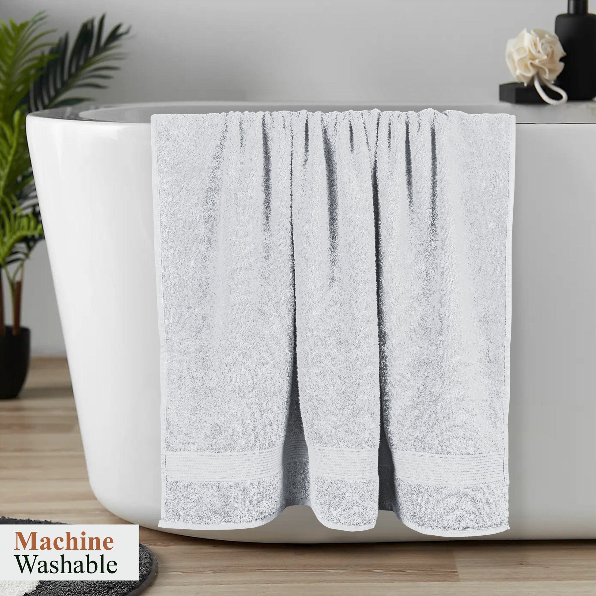 Rhodes Towel White 100% Cotton Hotel Quality Soft Super Absorbent Hand Bath Towels, Sheets & Face Cloths by Olivia Rocco OLIVIA ROCCO Towels