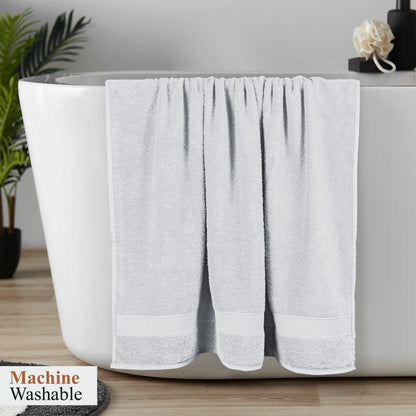 Rhodes Towel White 100% Cotton Hotel Quality Soft Super Absorbent Hand Bath Towels, Sheets & Face Cloths by Olivia Rocco OLIVIA ROCCO Towels