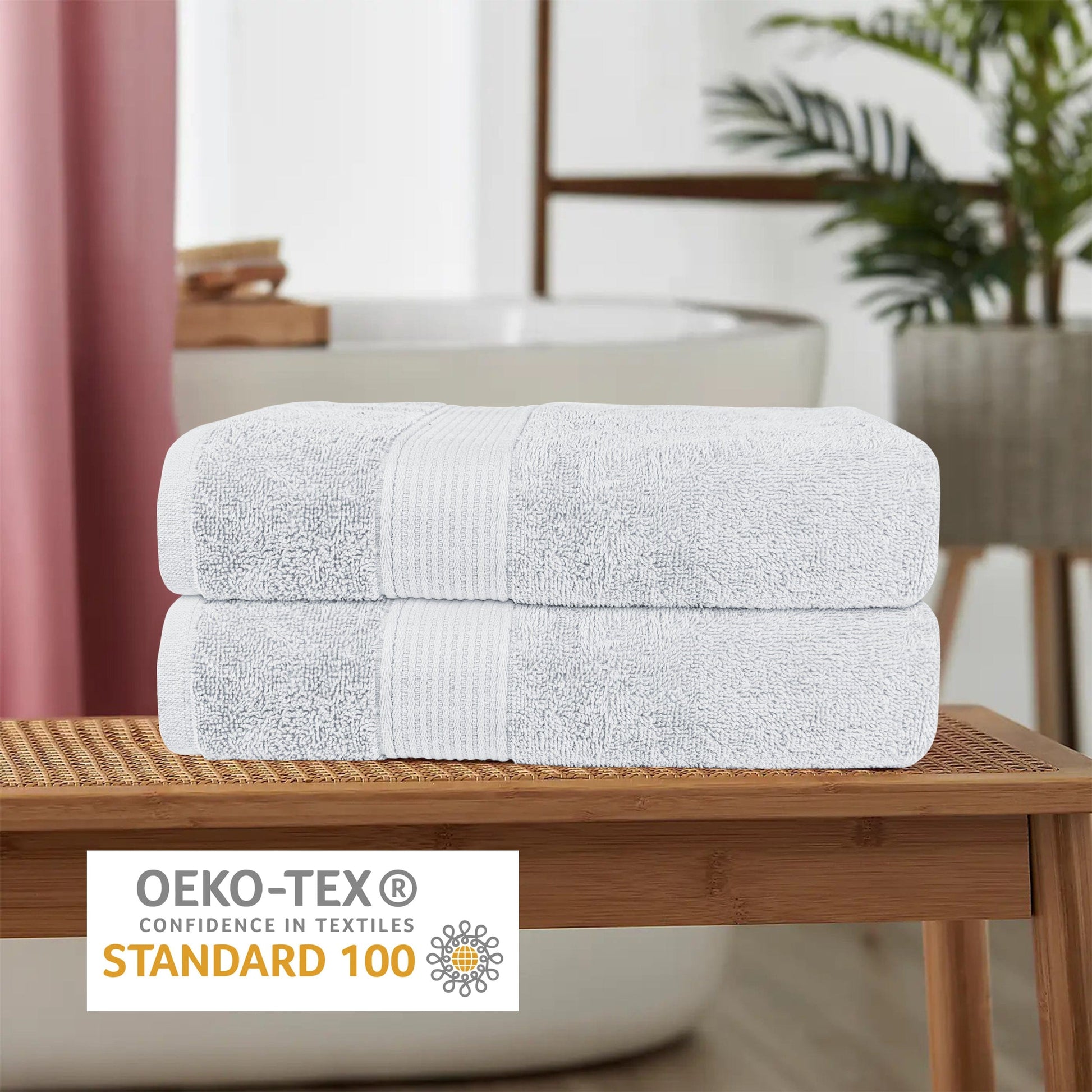 Rhodes Towel White 100% Cotton Hotel Quality Soft Super Absorbent Hand Bath Towels, Sheets & Face Cloths by Olivia Rocco OLIVIA ROCCO Towels