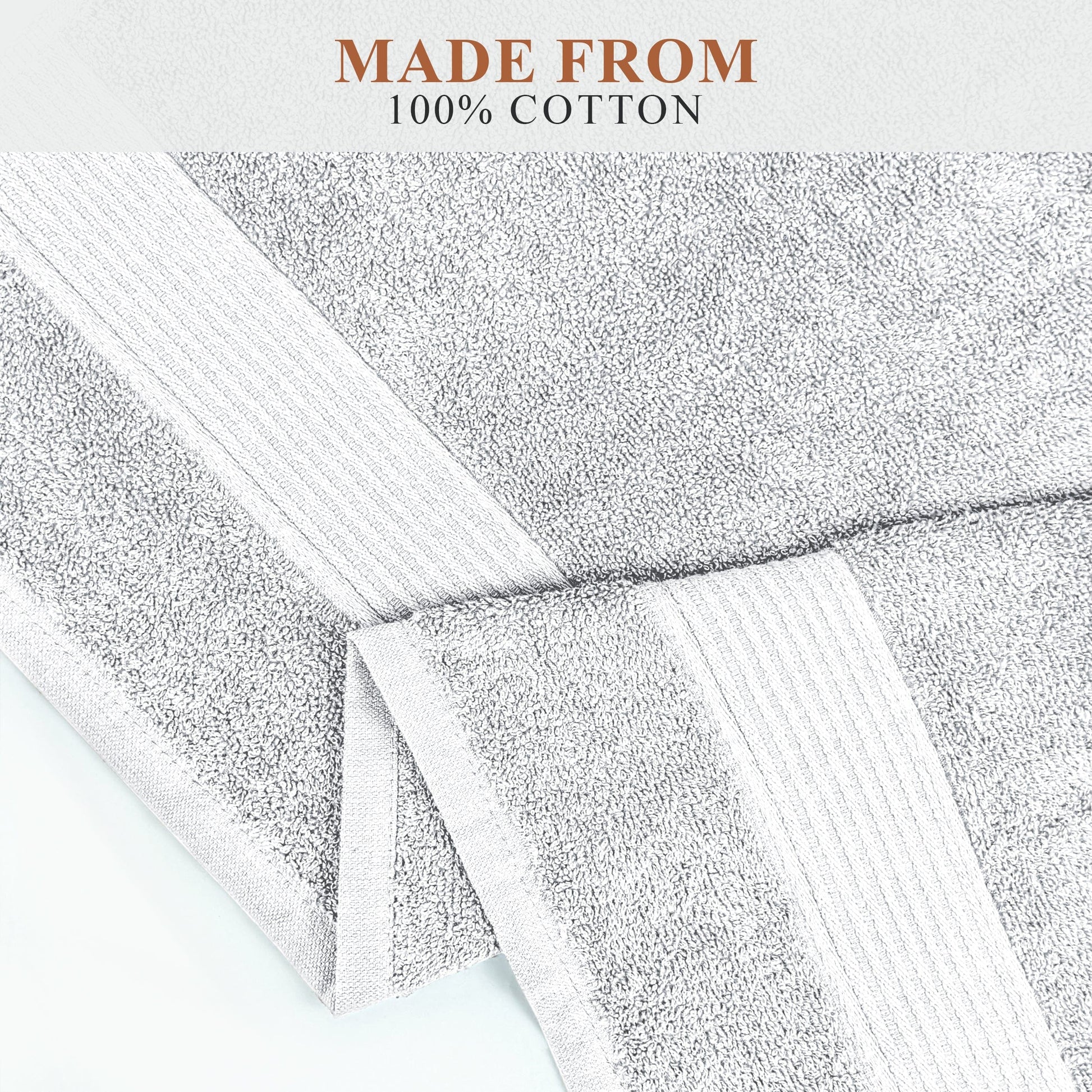 Rhodes Towel White 100% Cotton Hotel Quality Soft Super Absorbent Hand Bath Towels, Sheets & Face Cloths by Olivia Rocco OLIVIA ROCCO Towels