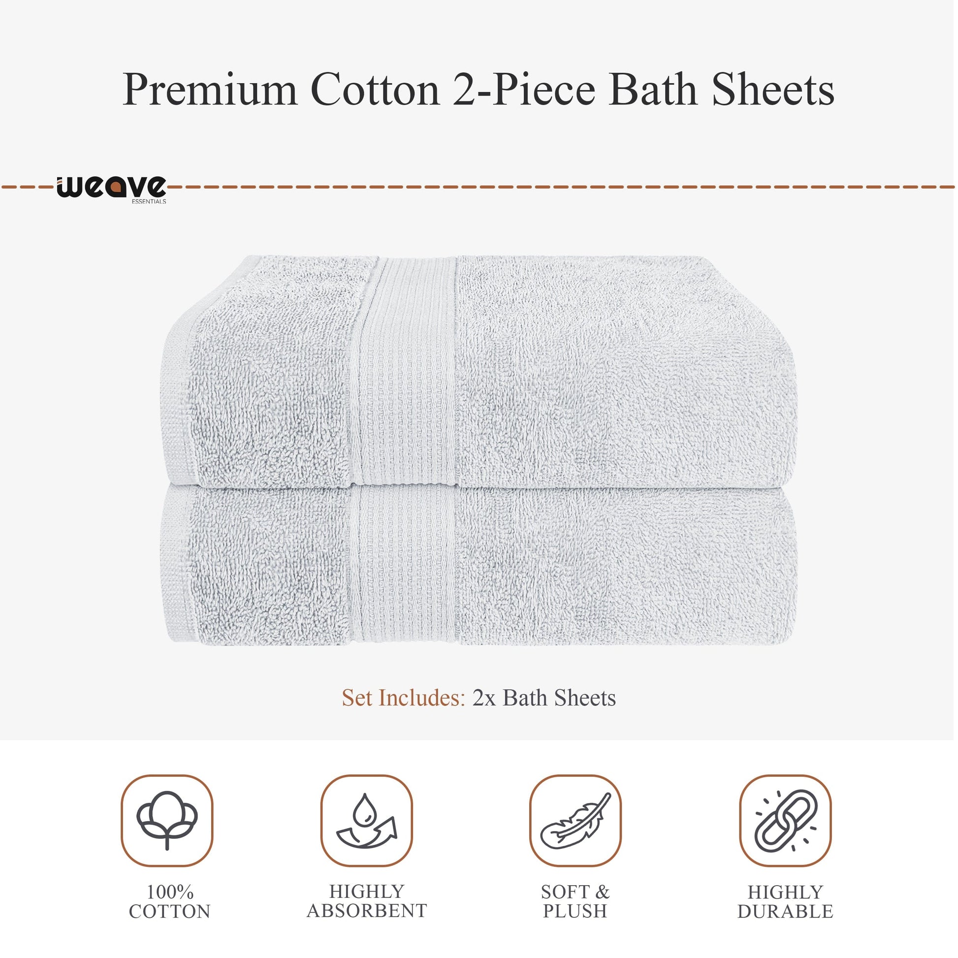 Rhodes Towel White 100% Cotton Hotel Quality Soft Super Absorbent Hand Bath Towels, Sheets & Face Cloths by Olivia Rocco OLIVIA ROCCO Towels