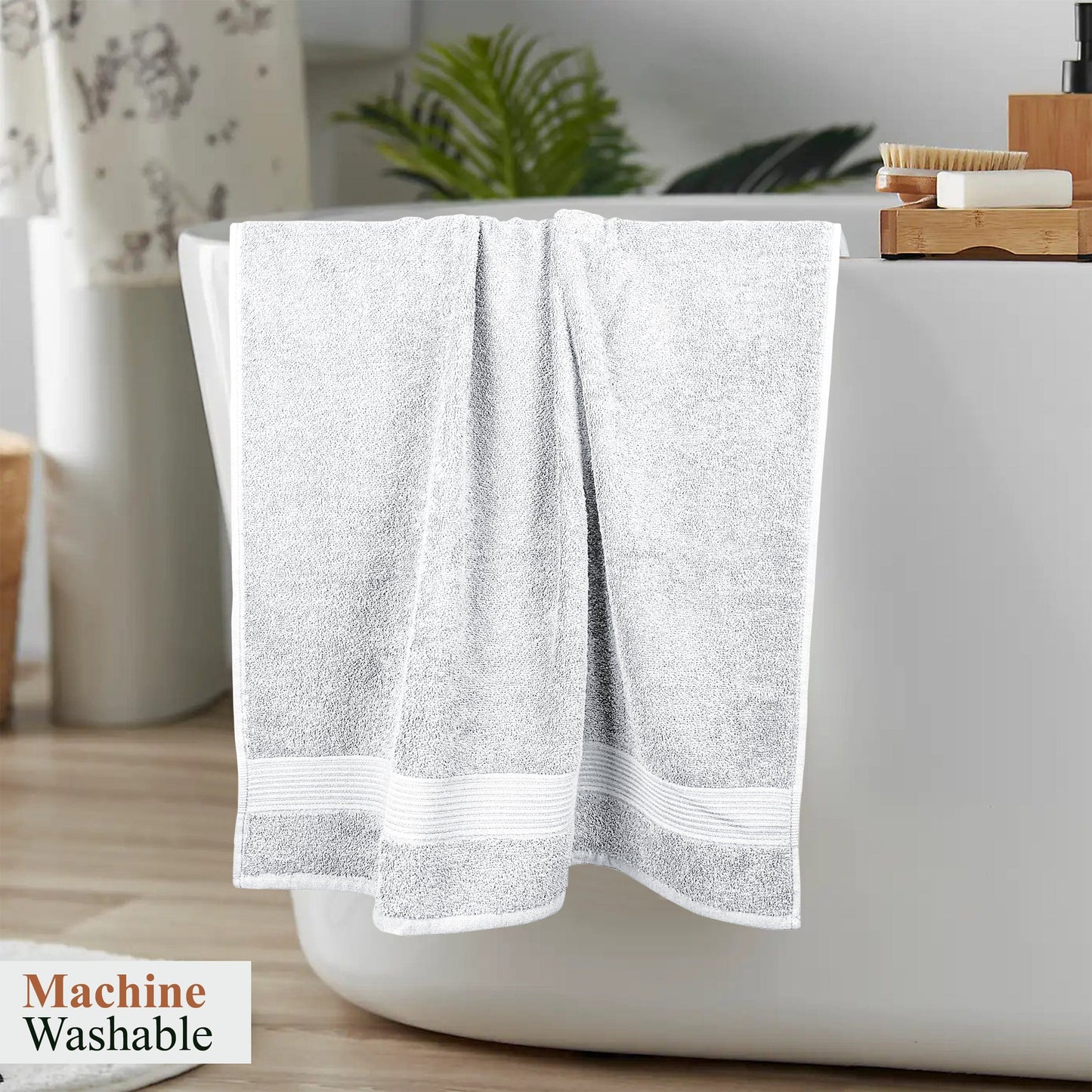 Rhodes Towel White 100% Cotton Hotel Quality Soft Super Absorbent Hand Bath Towels, Sheets & Face Cloths by Olivia Rocco OLIVIA ROCCO Towels