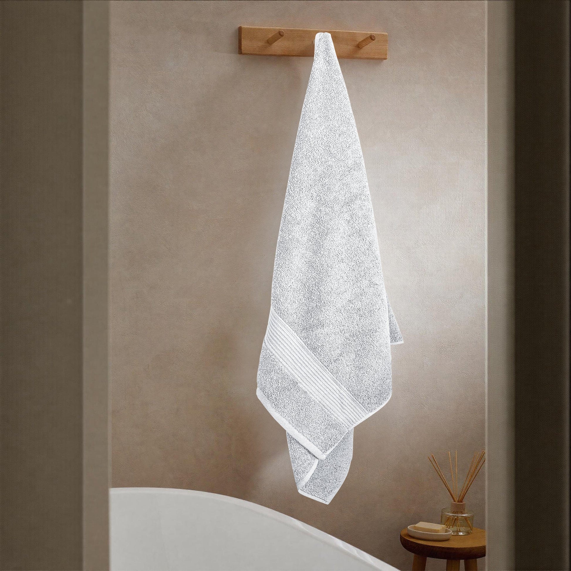 Rhodes Towel White 100% Cotton Hotel Quality Soft Super Absorbent Hand Bath Towels, Sheets & Face Cloths by Olivia Rocco OLIVIA ROCCO Towels