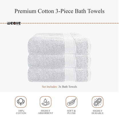 Rhodes Towel White 100% Cotton Hotel Quality Soft Super Absorbent Hand Bath Towels, Sheets & Face Cloths by Olivia Rocco OLIVIA ROCCO Towels