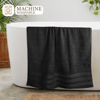 Ritz Viscose Stripe Super Soft Cotton Luxury Absorbent Towels, Jumbo Bath Sheet Packs & Towel Bale Sets Available by OLIVIA ROCCO Towels