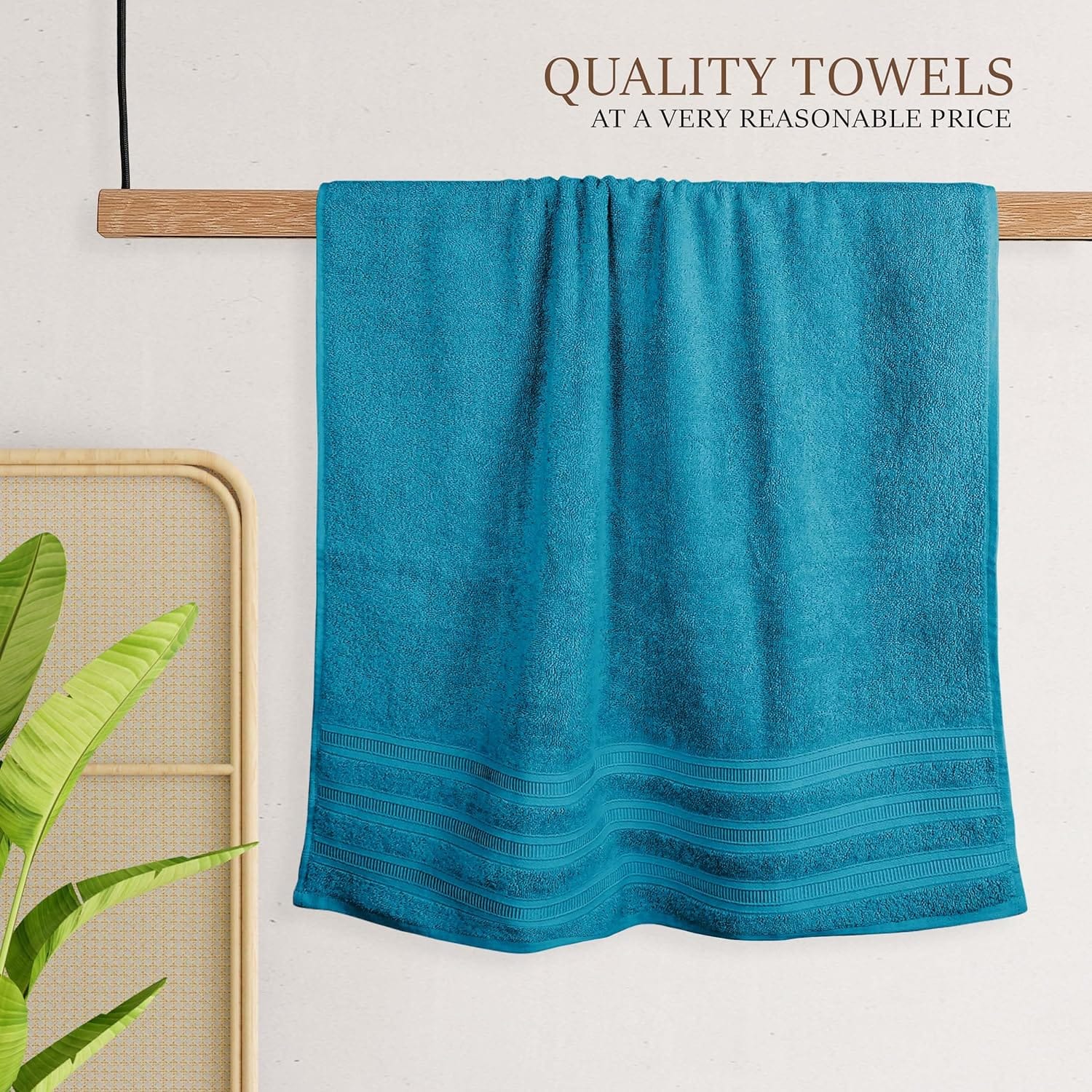 Ritz Viscose Stripe Super Soft Cotton Luxury Absorbent Towels, Jumbo Bath Sheet Packs & Towel Bale Sets Available by OLIVIA ROCCO Towels