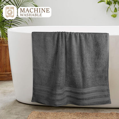 Ritz Viscose Stripe Super Soft Cotton Luxury Absorbent Towels, Jumbo Bath Sheet Packs & Towel Bale Sets Available by OLIVIA ROCCO Towels