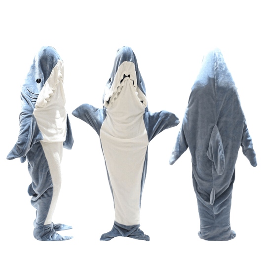 Shark Blanket Sleeping Bag For Adults Wearable Onesie SMALL / MEDIUM OLIVIA ROCCO Hooded Blanket