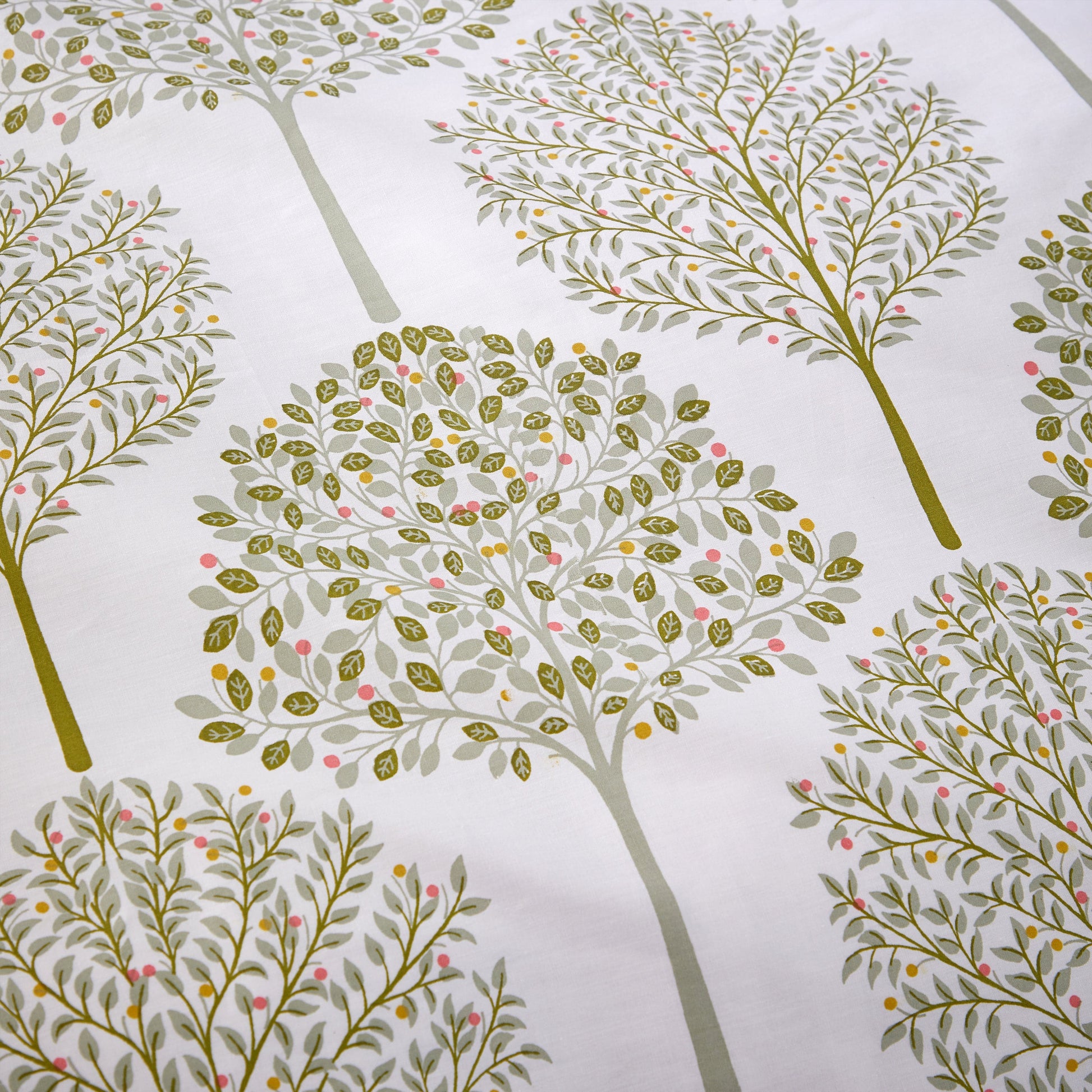 Sion Sage Green 200 Thread Count Cotton Duvet Cover Set Printed Quilt Covers With Pillowcases Bedding Bed Linen Sets by OLIVIA ROCCO Duvet Cover