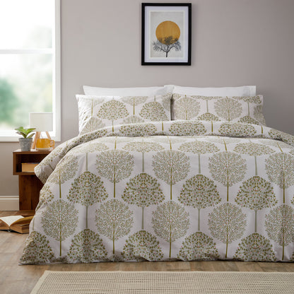 Sion Sage Green 200 Thread Count Cotton Duvet Cover Set Printed Quilt Covers With Pillowcases Bedding Bed Linen Sets by OLIVIA ROCCO SINGLE Duvet Cover