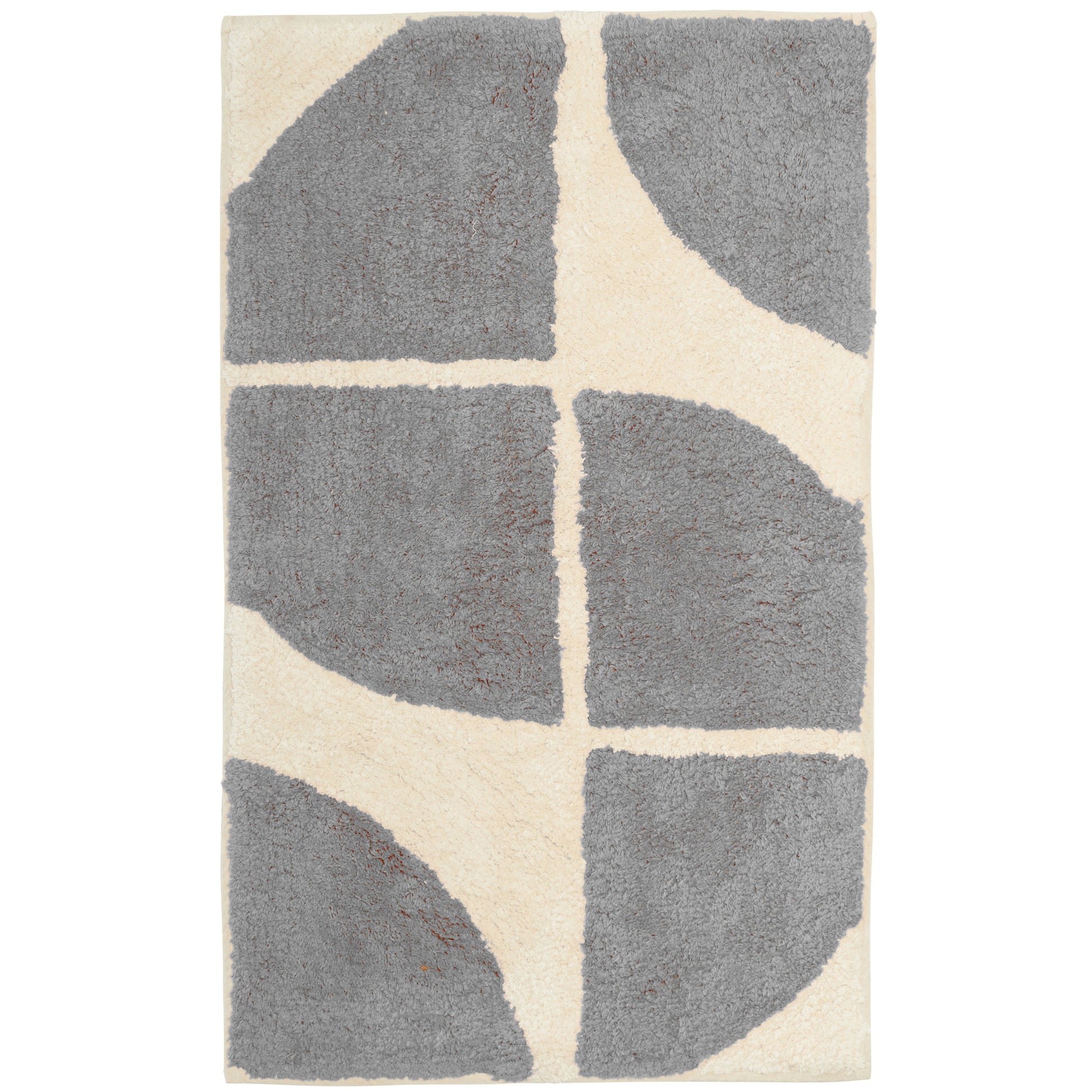 Stockholm Bath Mat Non Slip Backing Super Soft Water Absorbent Cotton Blend Mats Quick-Drying Bathroom Toilet Floor Rug by OLIVIA ROCCO CHARCOAL Bath Mat