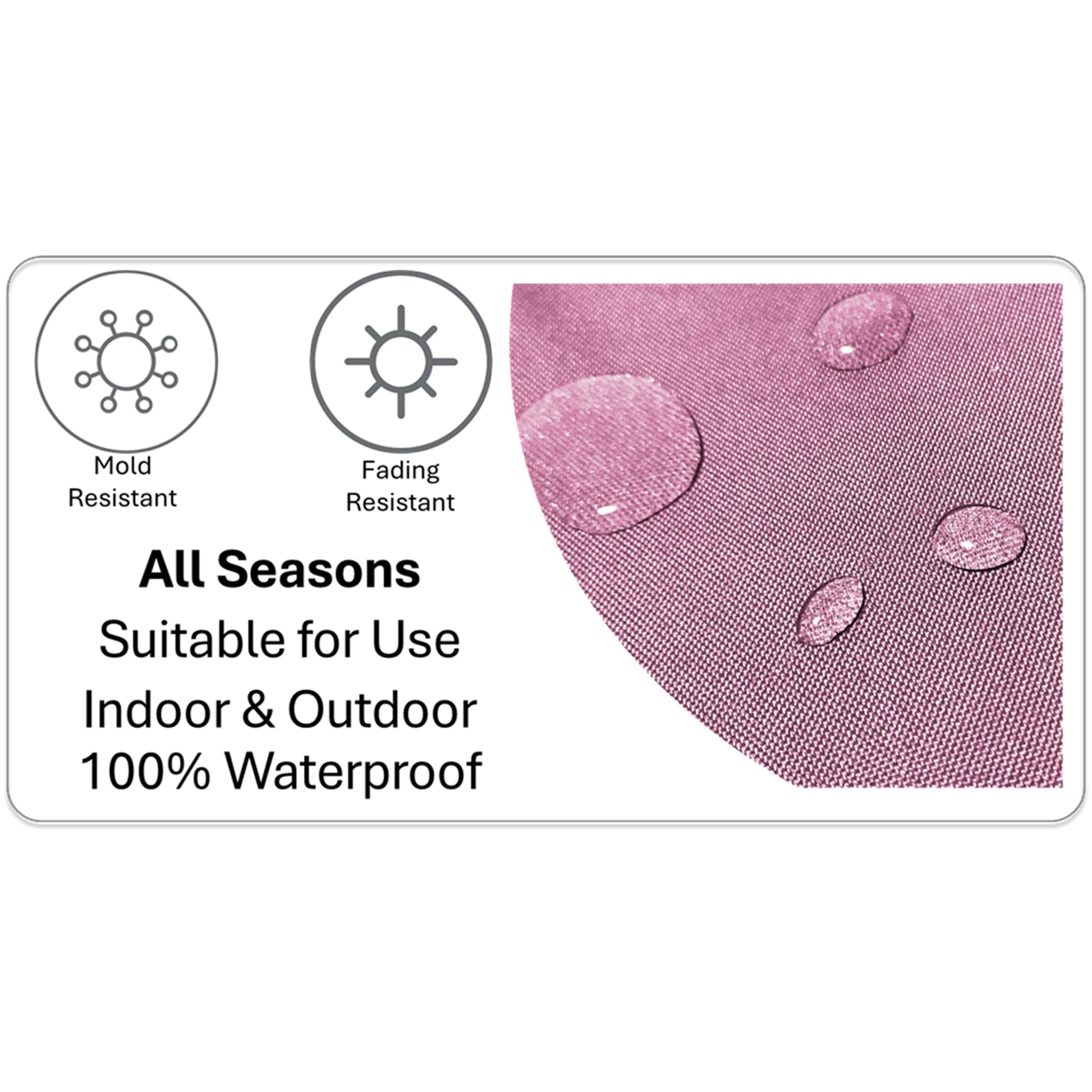 Strawberry Waterproof Cushion Covers 43 x 43 cm Reversible Breathable Decorative Cover for Indoor & Outdoor Use Patio Garden Sofa Bed Chair by OLIVIA ROCCO STRAWBERRY / 43 x 43 cm Cushions