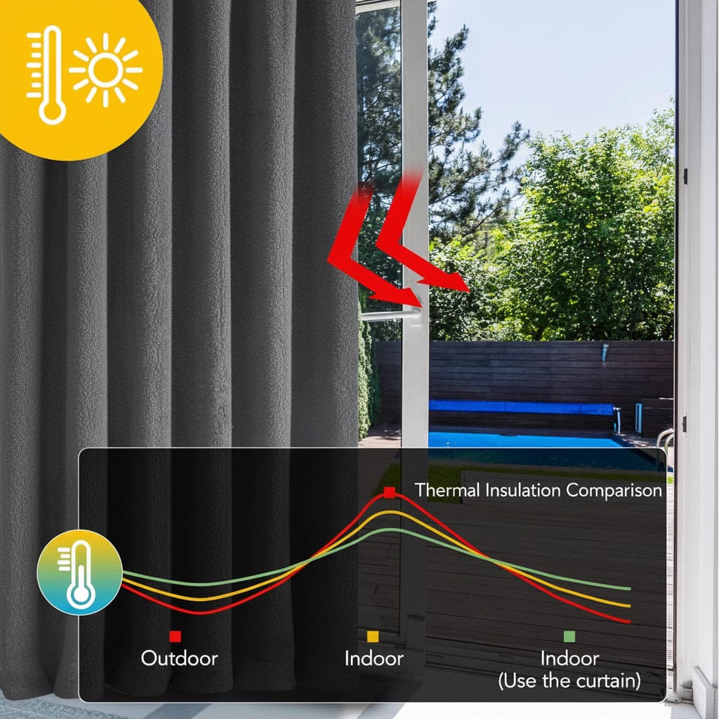 Teddy Thermal Door Curtain Eyelet Ring Top Insulated Cosy Panel for Bedroom Living Room Energy Saving by Olivia Rocco Grey Curtain