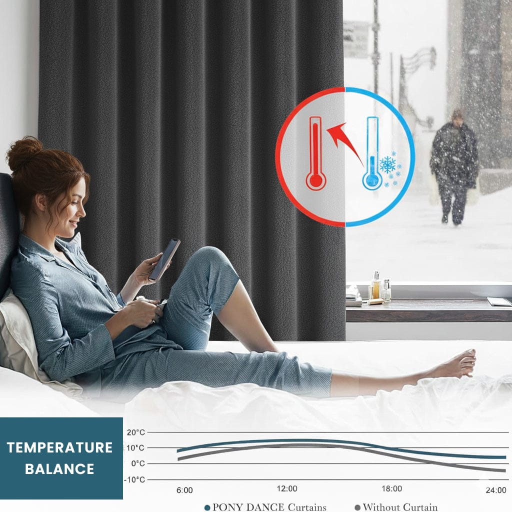 Teddy Thermal Door Curtain Eyelet Ring Top Insulated Cosy Panel for Bedroom Living Room Energy Saving by Olivia Rocco Grey Curtain