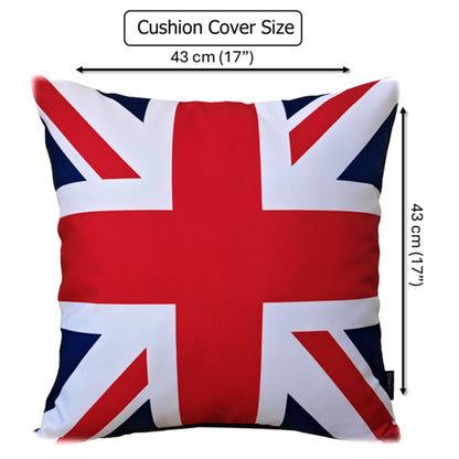Union Jack Waterproof Cushion Covers 43 x 43 cm Reversible Breathable Decorative Cover for Indoor & Outdoor Use Patio Garden Sofa Bed Chair by OLIVIA ROCCO UNION JACK / 43 x 43 cm Cushions