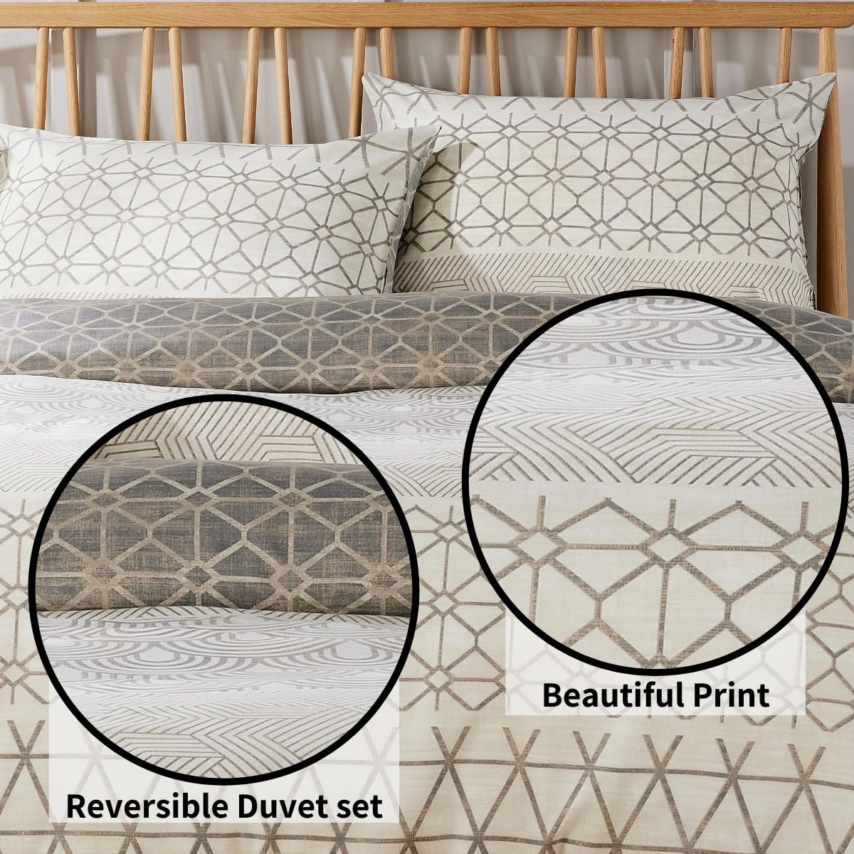 Versailles Natural Printed Duvet Cover Set OLIVIA ROCCO Duvet Covers