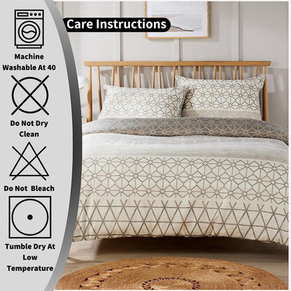 Versailles Natural Printed Duvet Cover Set OLIVIA ROCCO Duvet Covers