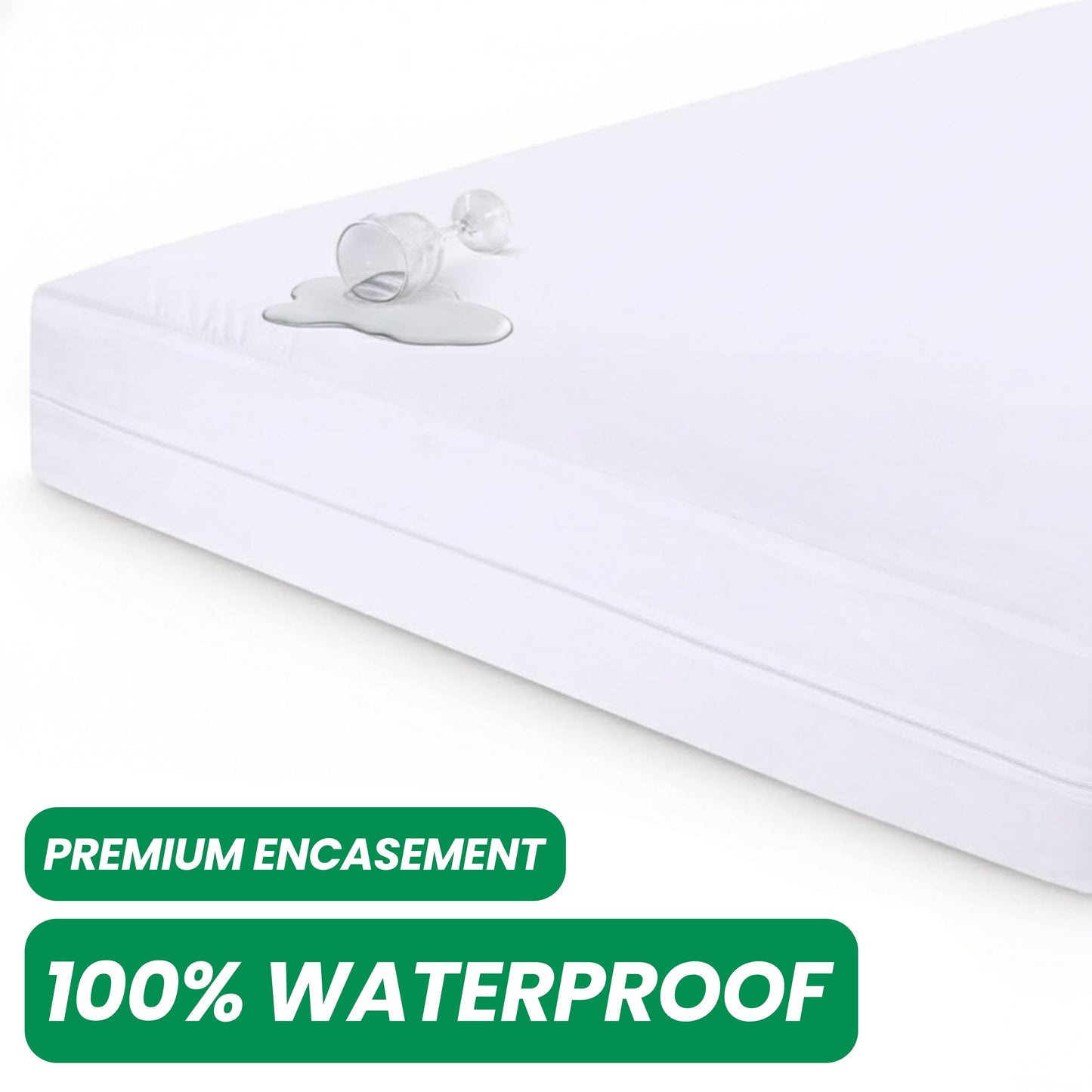 Waterproof Anti Bed Bug Mattress Protector Extra Deep Hypoallergenic Dust Mite Barrier Zipper Encaser by OLIVIA ROCCO Mattress Protector