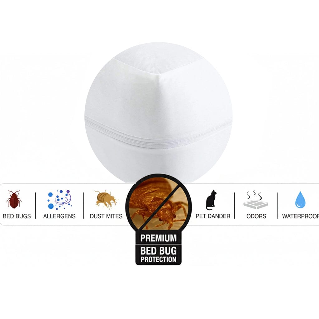 Waterproof Anti Bed Bug Mattress Protector Extra Deep Hypoallergenic Dust Mite Barrier Zipper Encaser by OLIVIA ROCCO Mattress Protector