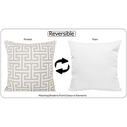 Waterproof Breathable Milano Natural Hollowfibre Filled Cushions 43x43cm for Outdoor Garden Bench Sofa or Indoor Use by Olivia Rocco 43x43cm / Milano Natural OLIVIA ROCCO Cushions