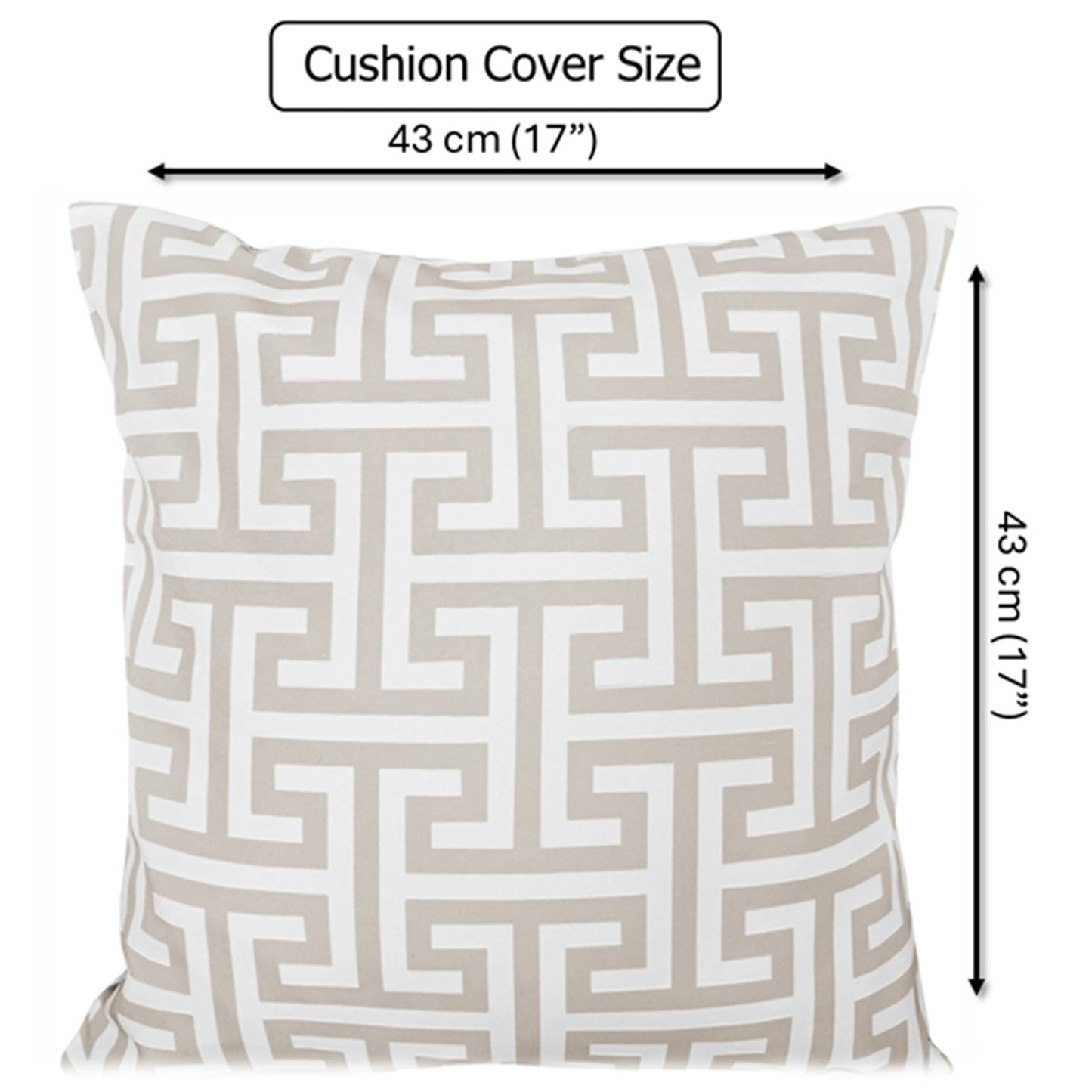 Waterproof Breathable Milano Natural Hollowfibre Filled Cushions 43x43cm for Outdoor Garden Bench Sofa or Indoor Use by OLIVIA ROCCO 43x43cm / Milano Natural OLIVIA ROCCO Cushions