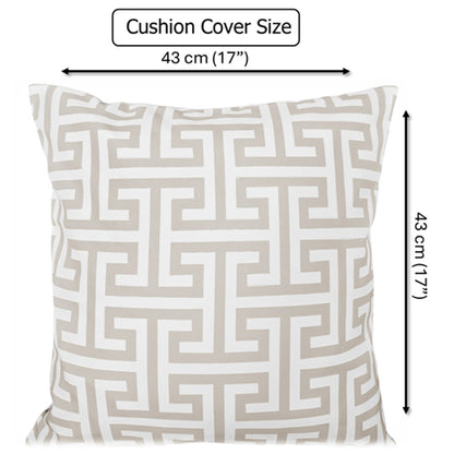 Waterproof Breathable Milano Natural Hollowfibre Filled Cushions 43x43cm for Outdoor Garden Bench Sofa or Indoor Use by OLIVIA ROCCO 43x43cm / Milano Natural OLIVIA ROCCO Cushions