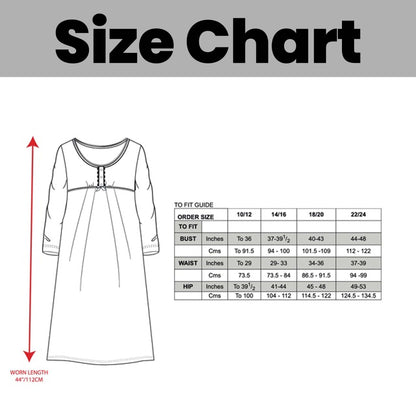 Women's Long Sleeve Fleece Nightdress Soft Warm Floral Print Sleepwear Cozy Winter Nightie Loungewear Available in Multiple Sizes By Daisy Dreamer Pyjamas
