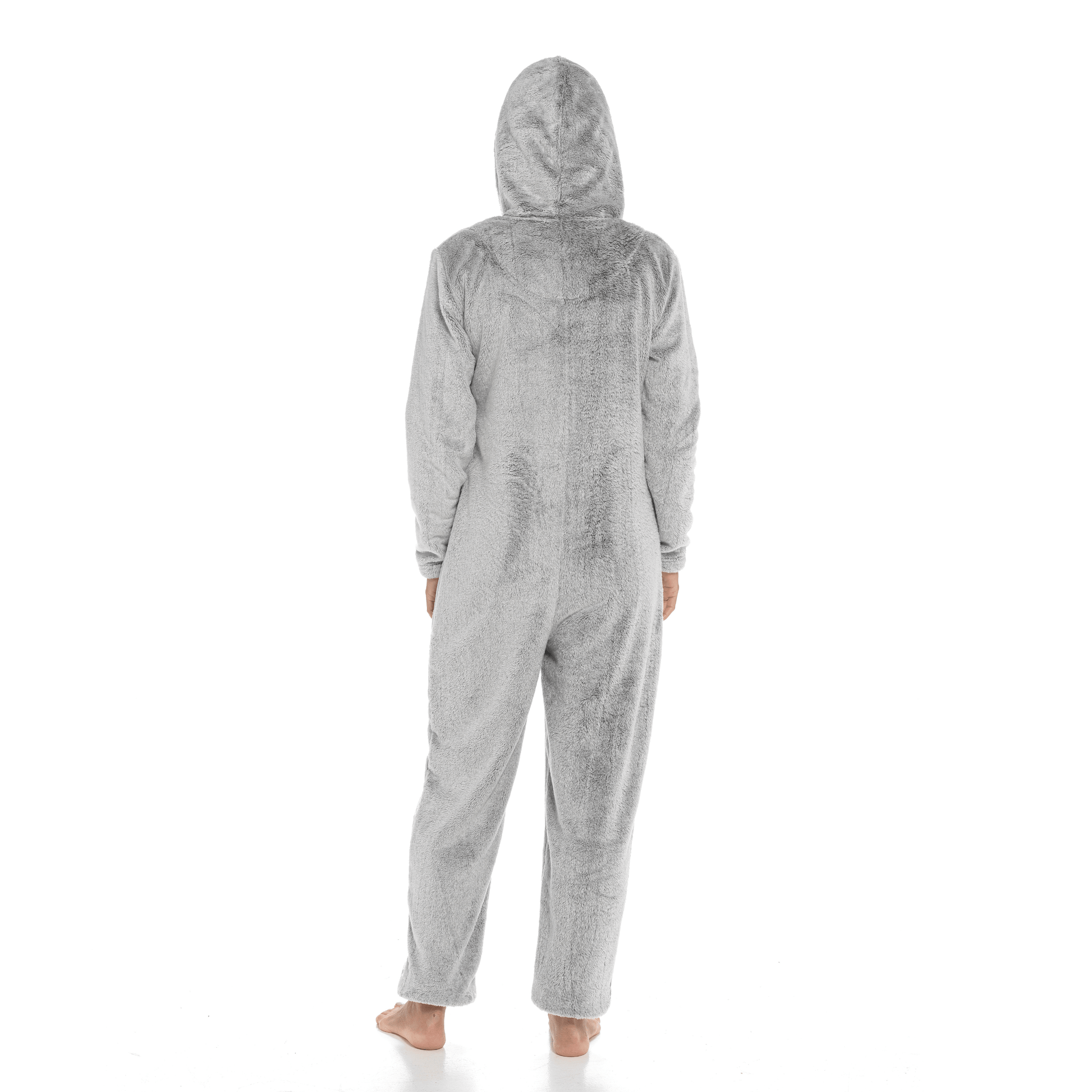 Women's Luxurious Shimmer Fleece Hooded Onesie with Zip Pockets and Pompoms Ultimate Comfort Sleepwear by Daisy Dreamer Pyjamas