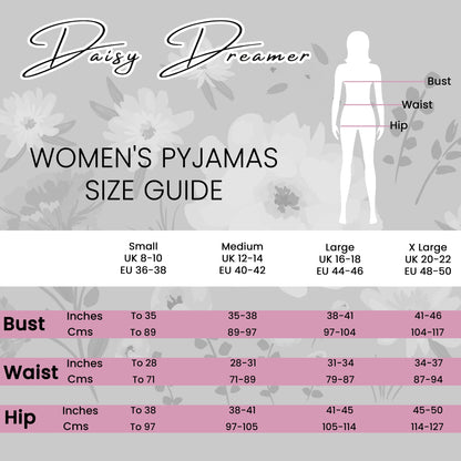 Women's Sherpa Top And Leggings Set, Long Sleeve Comfort Tops And Pyjamas Sets Daisy Dreamer Pyjamas