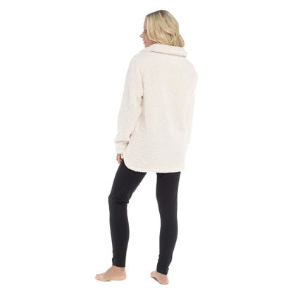 Women's Sherpa Top And Leggings Set, Long Sleeve Comfort Tops And Pyjamas Sets Daisy Dreamer Pyjamas