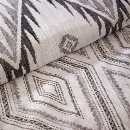 Zermatt Grey 200 Thread Count Cotton Duvet Cover Set Printed Quilt Covers With Pillowcases Bedding Bed Linen Sets by OLIVIA ROCCO Duvet Cover