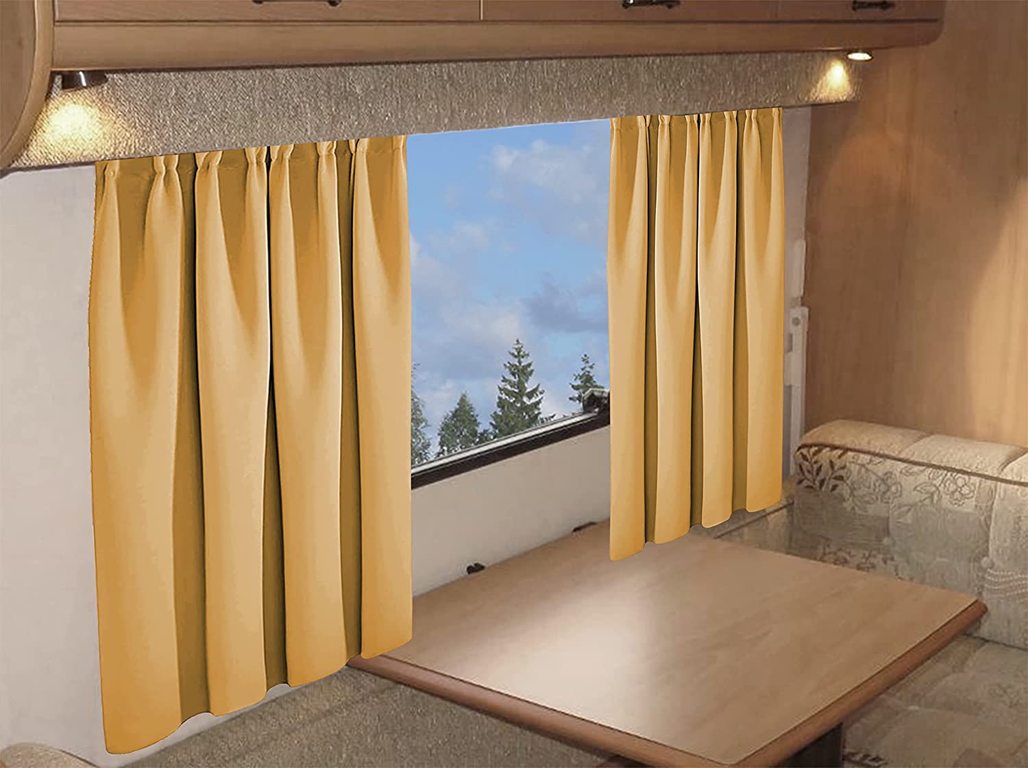 Caravan Blackout Curtains, Campervan Pencil Pleat Panels OLIVIA ROCCO Curtain