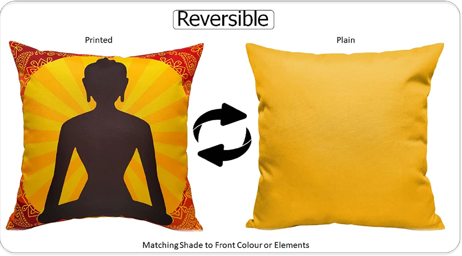 Printed Waterproof Cushions BUDDHA / 43 x 43 Cm OLIVIA ROCCO Cushions