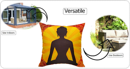 Printed Waterproof Cushions BUDDHA / 43 x 43 Cm OLIVIA ROCCO Cushions