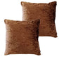 Crushed Velvet Cushion Covers BROWN OLIVIA ROCCO Cushions