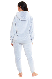 Matching Mother Daughter Koala Bear Hooded Pyjama Set Soft Plush Fleece Flannel Loungewear Nightwear for Women and Girls by Daisy Dreamer Pyjamas