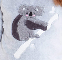 Matching Mother Daughter Koala Bear Hooded Pyjama Set Soft Plush Fleece Flannel Loungewear Nightwear for Women and Girls by Daisy Dreamer Pyjamas