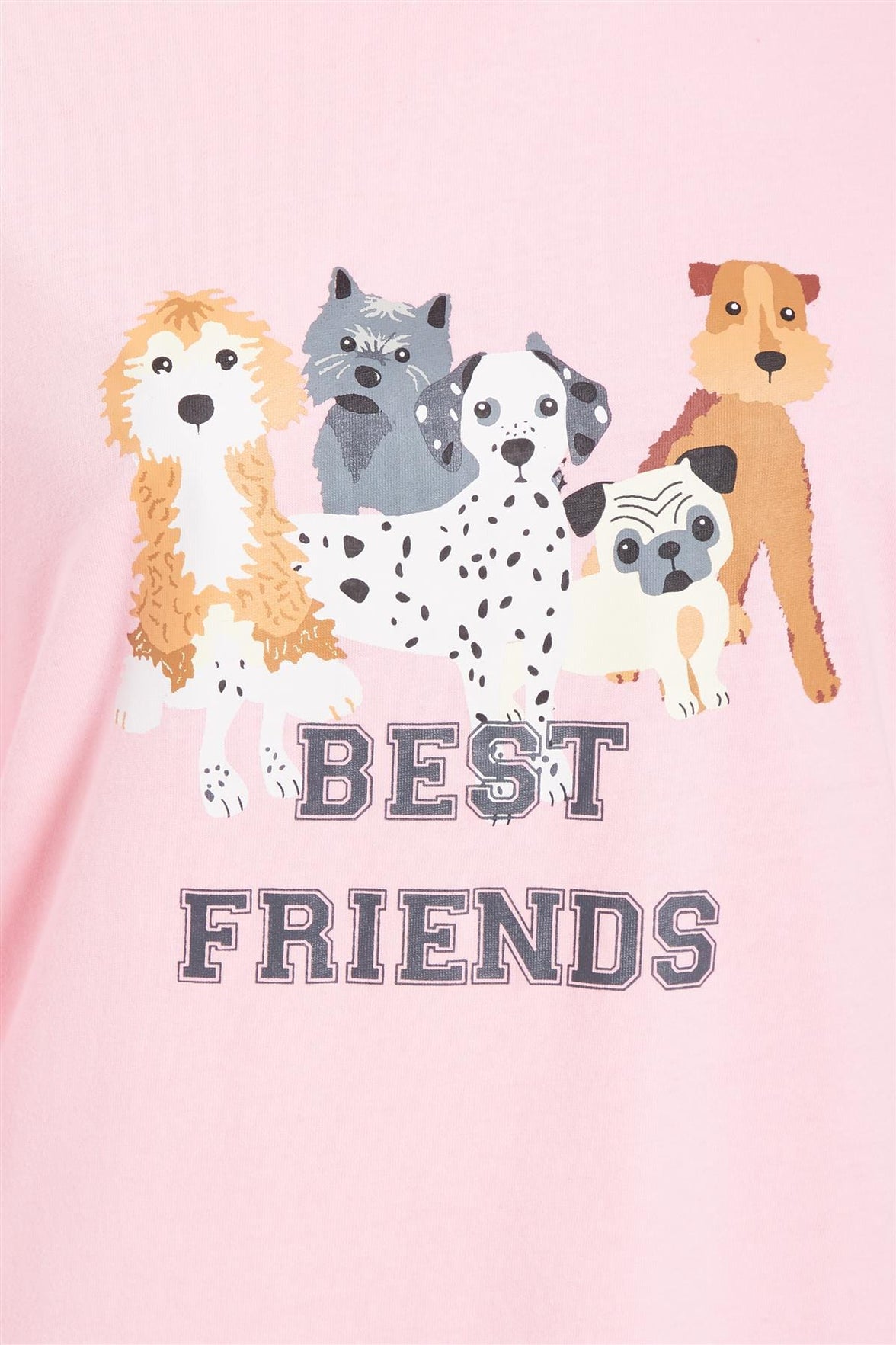 Ladies Pink Dog Print Jersey Cotton Pajama Set Soft Cozy Long Sleeve Women's Nightwear Sleepwear Loungewear Multiple Sizes by Daisy Dreamer Pyjamas
